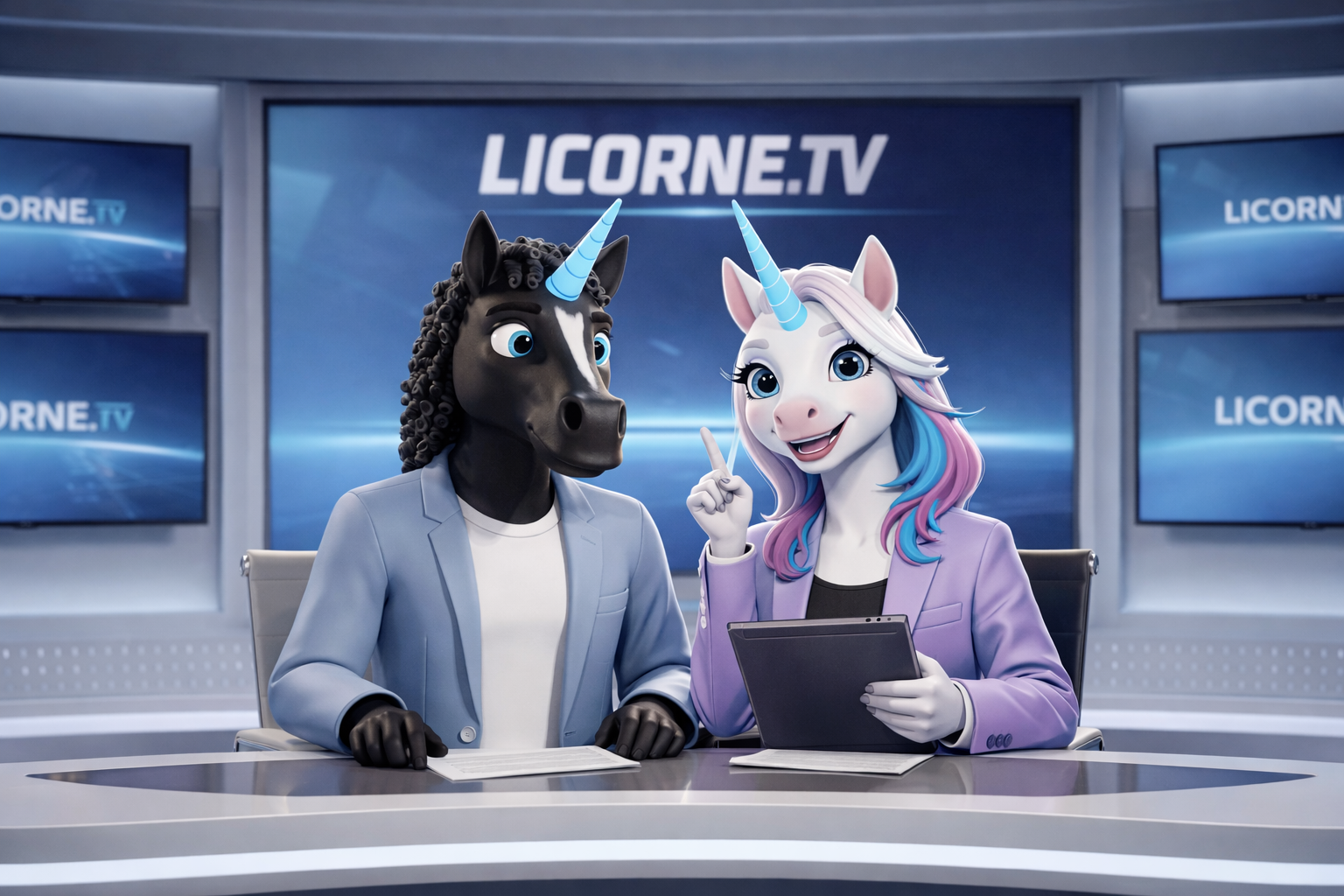 Présentateurs Licorne.TV